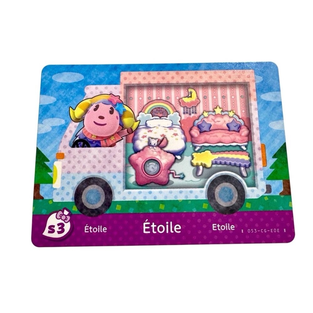 Animal Crossing New Horizons Étoile Amiibo Card Nintendo Switch Purple Ram